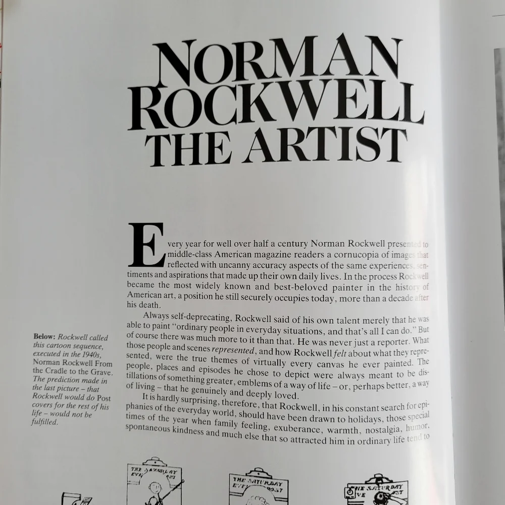 Christmas With Norman Rockwell Oversized Book ~ Holiday ~ Santa ~ FINAL …